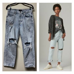 LUCKY BRAND 90's Loose High Rise Crop Jeans, Button Fly, Sz 4/27